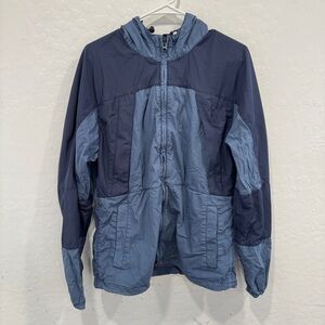 Outerknown Vento Windbreaker Jacket Mens Medium Blue Colorblocked Outdoors